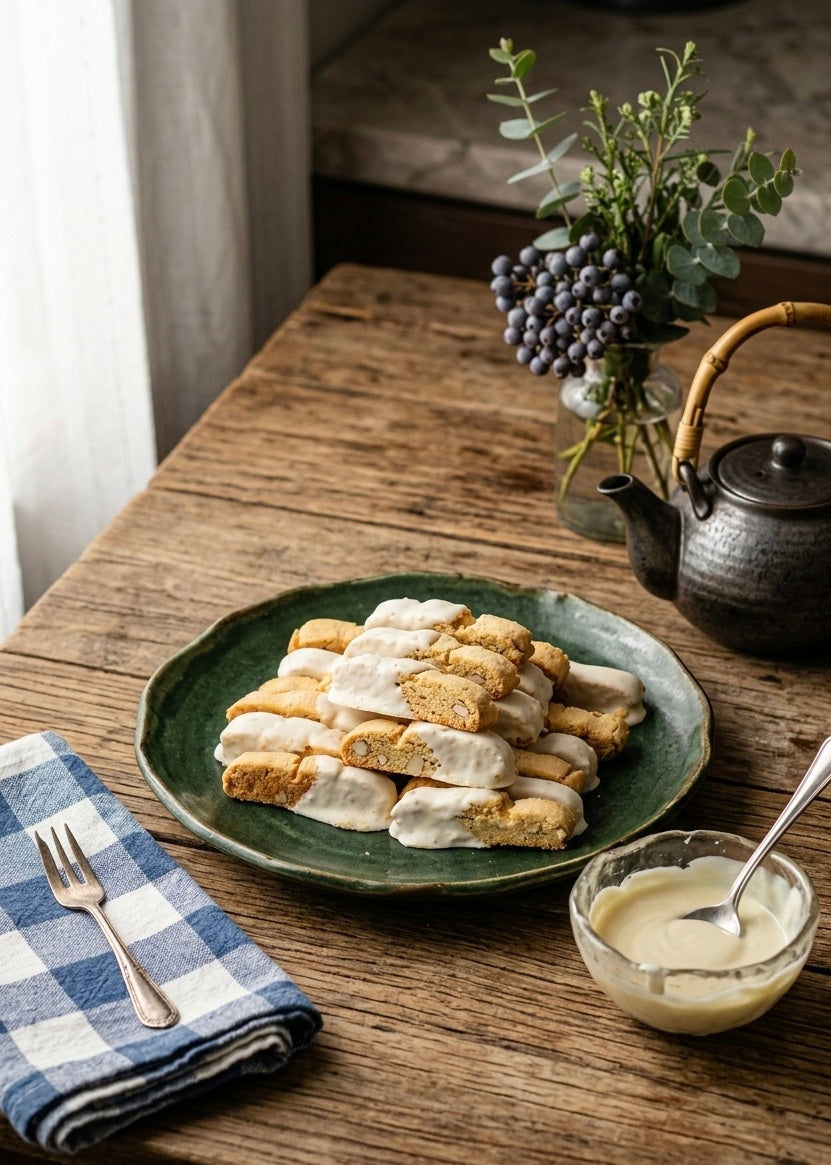 White Chocolate Almond Biscotti